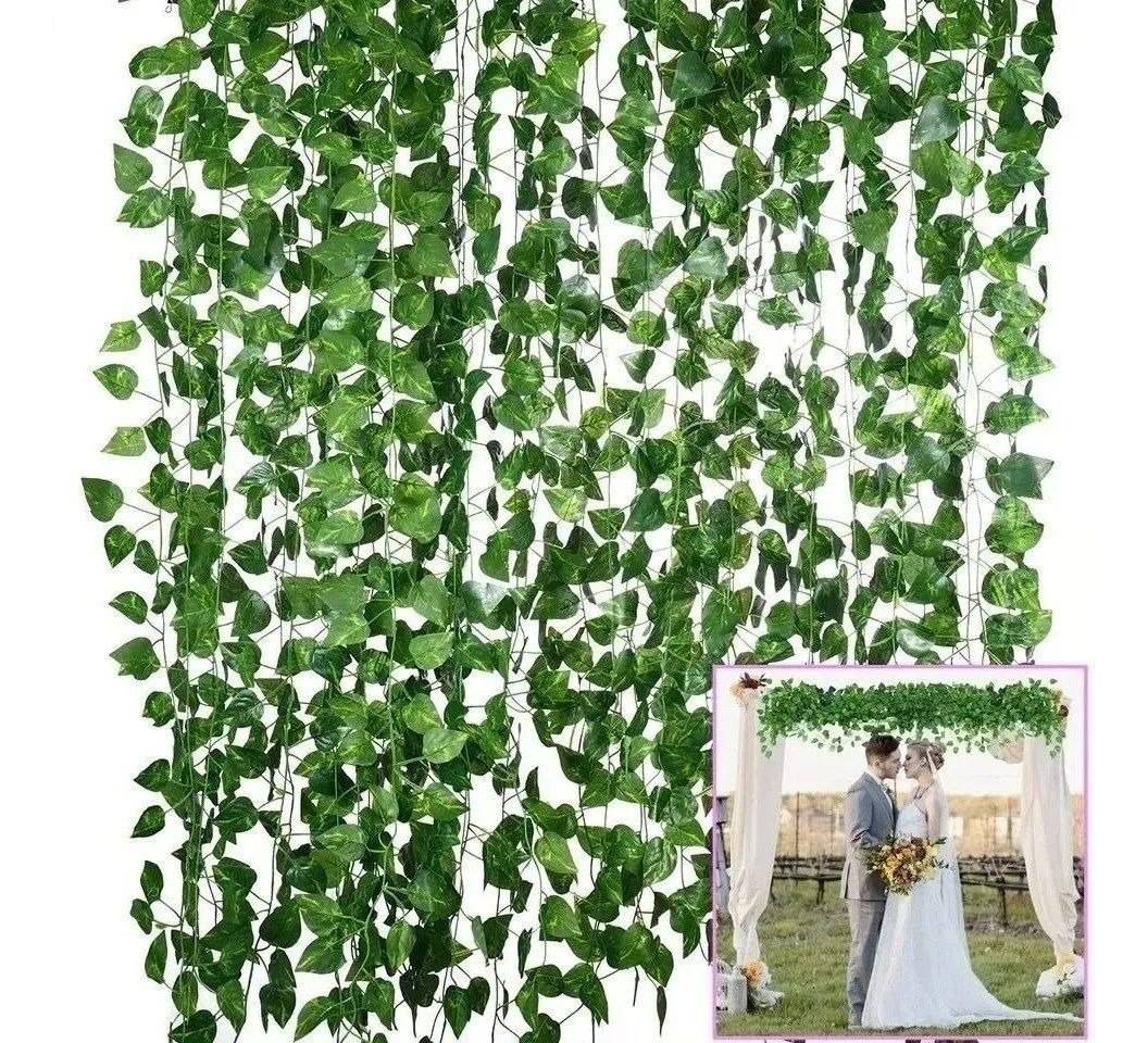 36 Tiras Planta Artificial Enrredadera 210cm Decoración Importadora