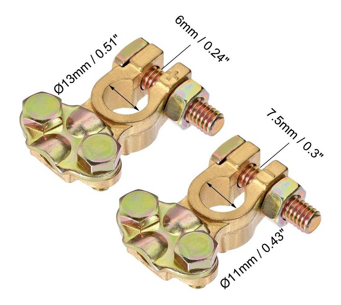 Terminali Batteria Yctze 250A Auto Camper Yctze Morsettiera Batteria 250A - Terminali Positivo E Negativo Per Distribuzione Alimentare Connettori Batteria Isolati